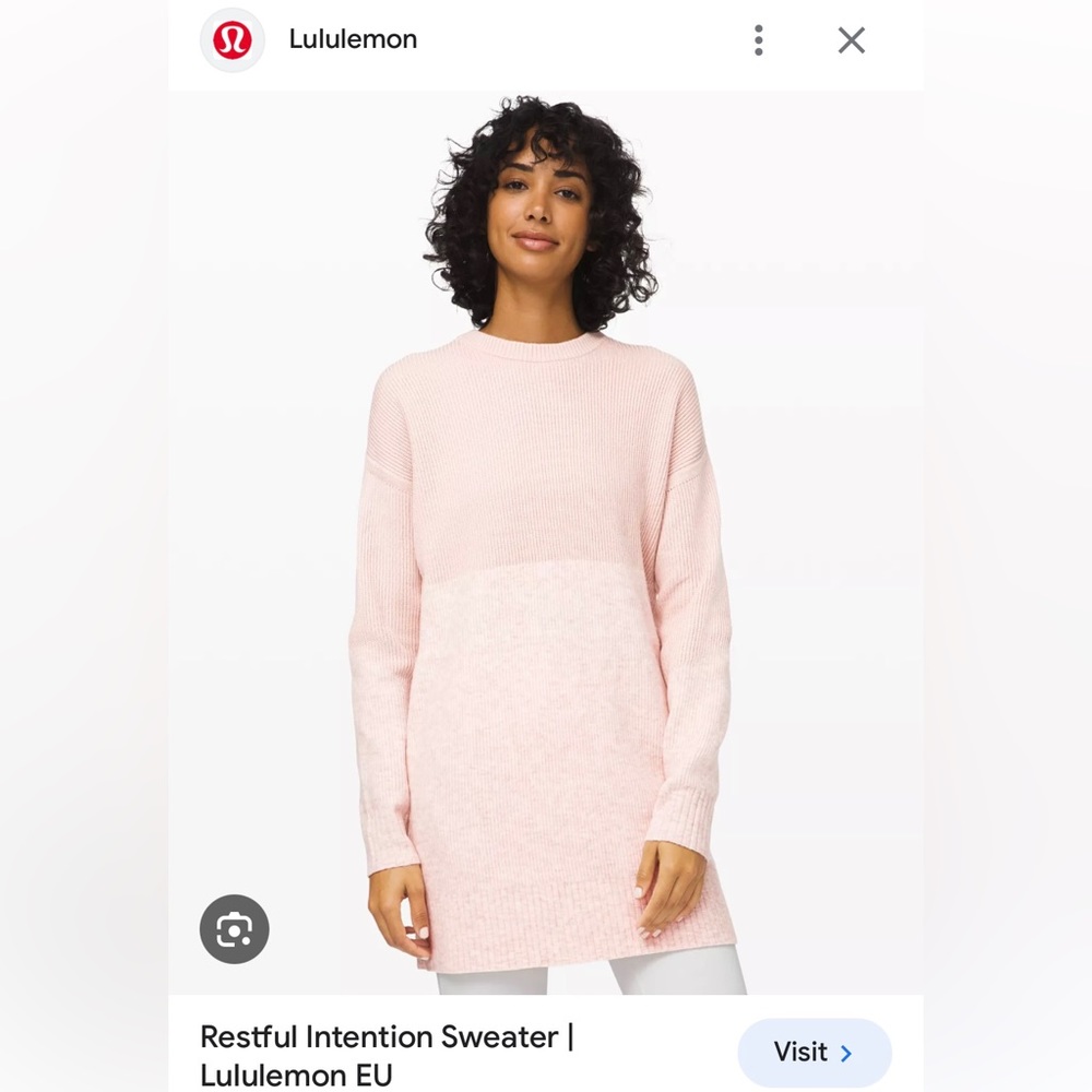 Lululemon restful intention sweater